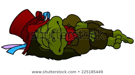 Foto stock: Water Goblin Sleeping