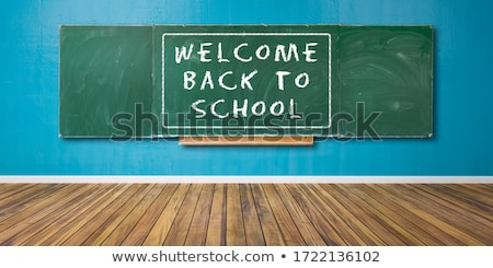 Stok fotoğraf: Vaccine - Text On Chalkboard 3d Illustration