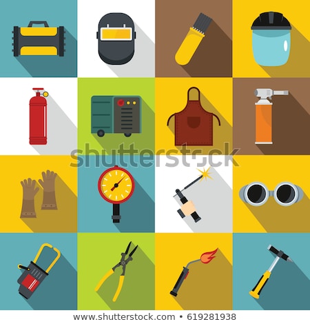 Stockfoto: Welder Flat Icon