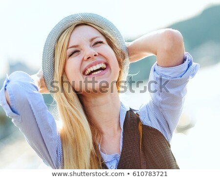 Stock fotó: Young Girl Smiling Promenade