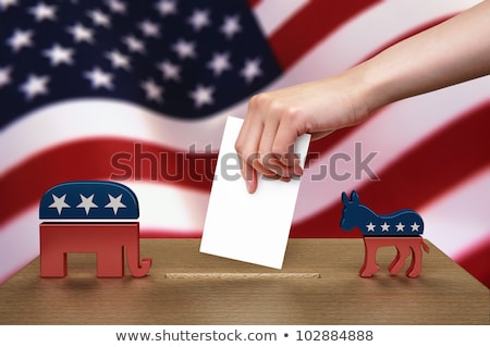 [[stock_photo]]: Democrat Republican Voter Choice