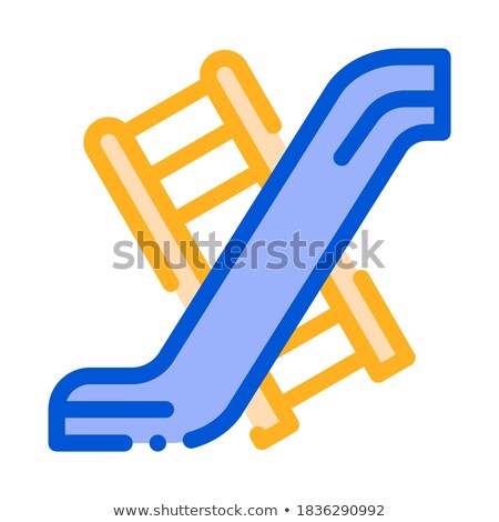 Foto d'archivio: Interactive Kids Playground Slide Vector Icon