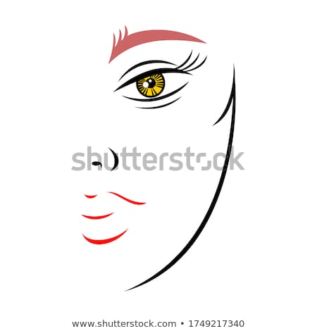 Stock photo: Half Of A Womans Face