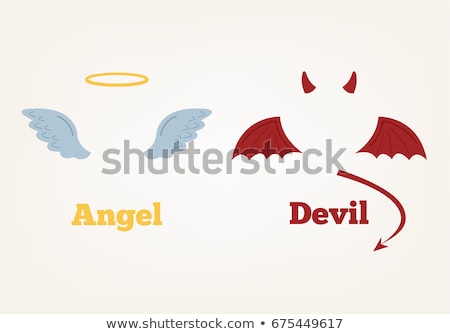 Foto stock: Angel And Demon