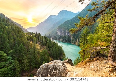 Stock fotó: Sunset Over The Pacific Northwest