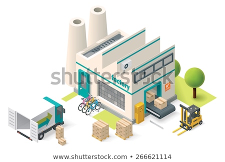 Isometric Factory Stock foto © tele52
