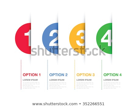 Foto d'archivio: One Two Three - Vector Paper Options