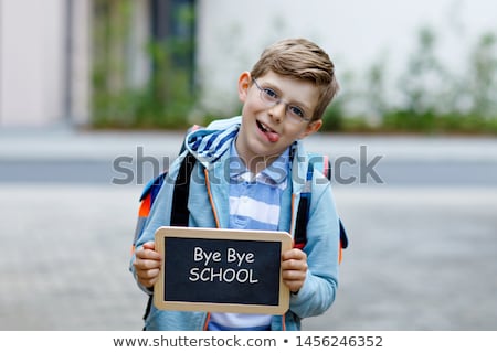 Foto stock: Bye Bye School