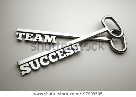 Stock fotó: Key To Team Success