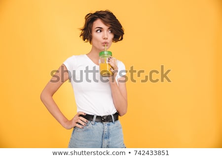 Stock fotó: Drinking Straws As Colorful Background