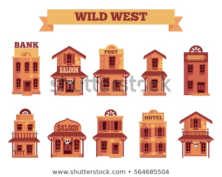 Stock photo: Western Set Icons Wild West Vector Illustration