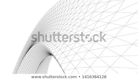 Stok fotoğraf: Vector Illustration Of Line Design Arch Structure