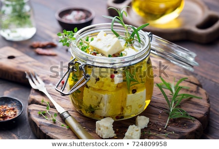 Zdjęcia stock: Marinated Feta Cheese