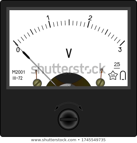 Stok fotoğraf: Ski · Eski · Elektrikli · Voltmetre · Cihazı