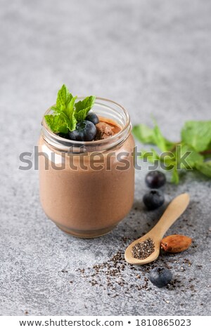 Stockfoto: Pudding And Fruit