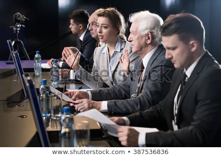 [[stock_photo]]: Politician During Press Conference