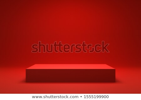 Stock photo: Red Shelf Pattern