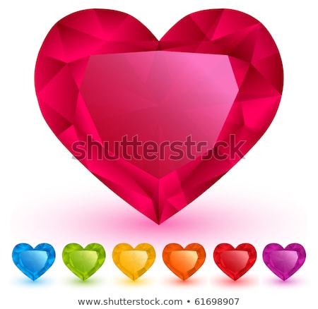 Stockfoto: Shiny Heart Gem Symbol