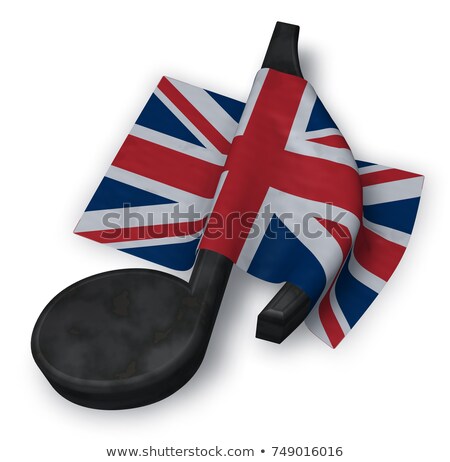 Stock photo: Music Note And Flag Of Ireland - 3d Rendering