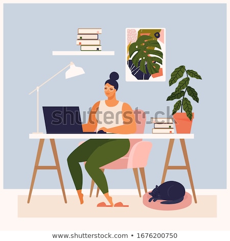 Stock photo: Benefits On Laptop In Modern Workplace Background