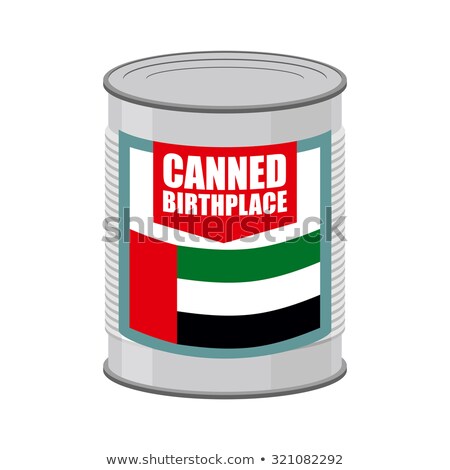 Stok fotoğraf: Canned Birthplace Patriotic Canned Part Of Motherland In Tin