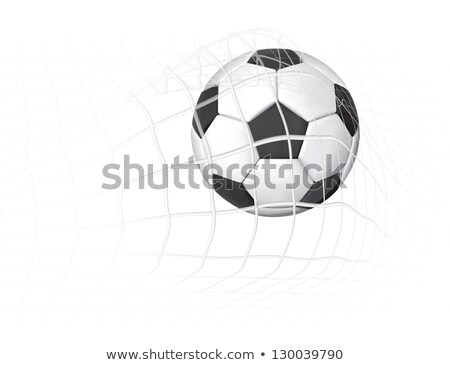 Сток-фото: Soccer Football Ball Flying On Map Background