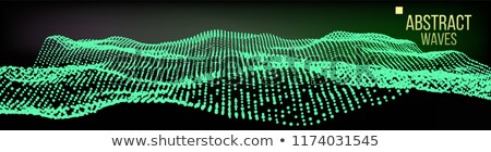 Stock foto: Music Waves Abstract Sound Background Vector Pont Dance Waveform Cyber Security Illustration