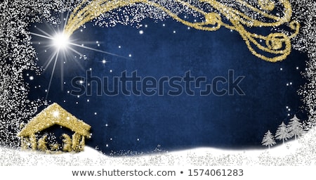 Stok fotoğraf: Nativity Christmas Bethlehem Paper Scene