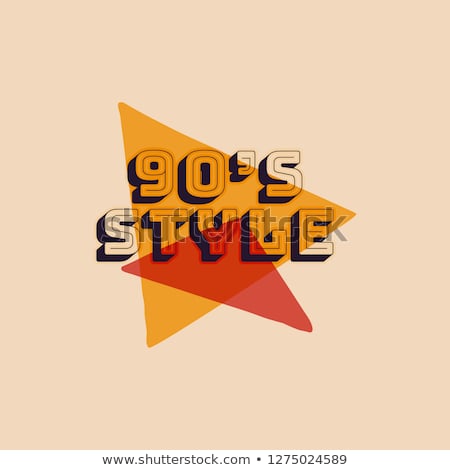 Stock foto: Talk To The Hand The 90s Style Label Retro Poster Vintage Hand Drawn Nineties T Shirt Print Desig