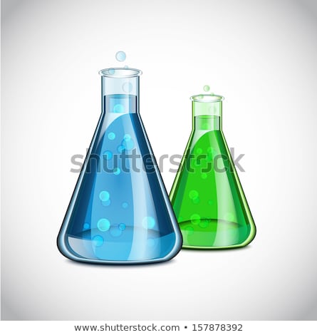 Сток-фото: Glass Flask For Chemical Substances Containing