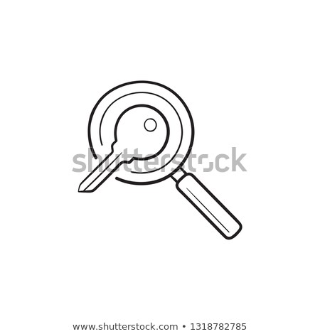 Сток-фото: Keyword Search Hand Drawn Outline Doodle Icon