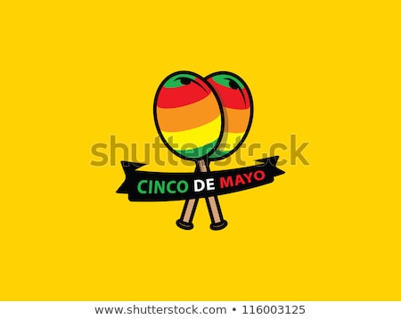 Foto stock: Cinco De Mayo Holiday Maracas Musical Instrument