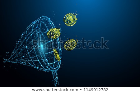 Foto stock: Dollars In Fishing Net