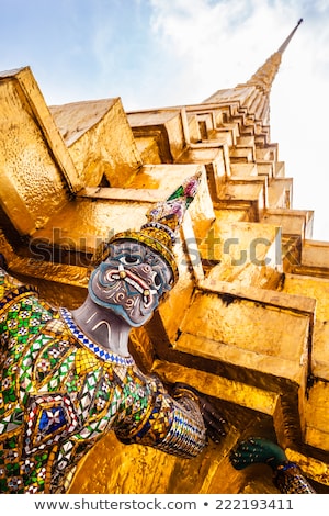Foto stock: Grand Palace Temple Detail Bangkok Thailand