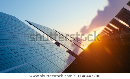 Stok fotoğraf: Solar Panel Renewable Energy Field