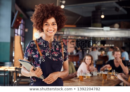 [[stock_photo]]: Portrait Of A Waitress