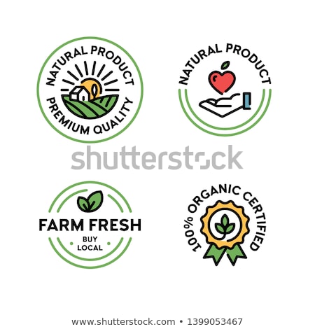 Zdjęcia stock: Premium Quality Vegan Vector Label