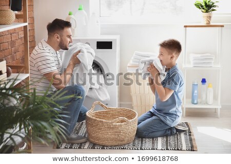 Сток-фото: Child Doing Household Chores