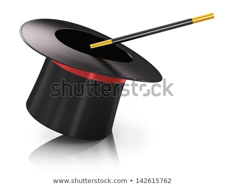 Foto stock: Cylinder Magician Is Hat