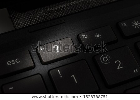 Foto stock: Question Mark On Computer Keyboard