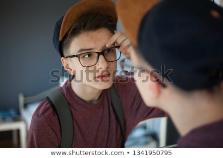 Stock fotó: Portrait Of Cute Boy In Puberty