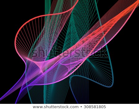 Foto d'archivio: Dynamic And Bright Linear Spiral With Colorful Greadient