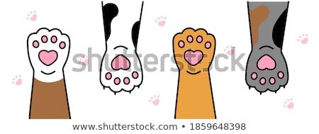 Stock foto: Adopt Me Cute Cartoon Character Help Animal Concept Pet Adoption Vector Illustration