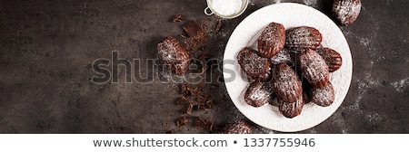 Stockfoto: Homemade Chocolate Cookies Madeleine