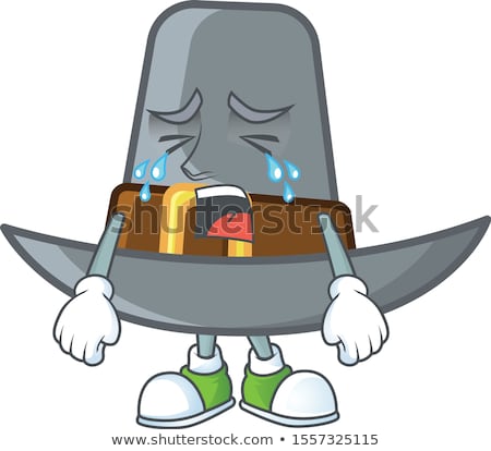 Stockfoto: Sad Cartoon Pilgrim