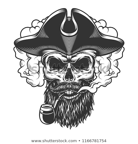 ストックフォト: Sketch Pirate Skull