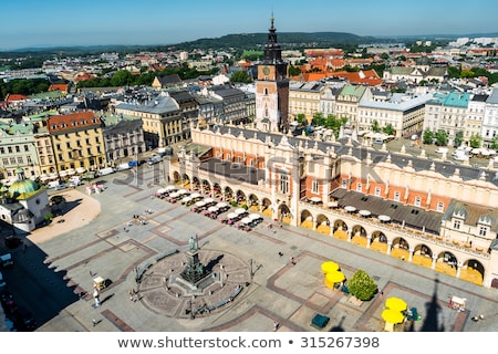Foto stock: Aerial View Of Main Square In Krakow