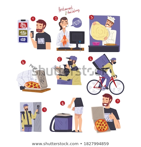 Stock photo: Person Cooking Applications In Wok