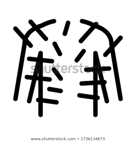 Zdjęcia stock: Acupuncture Throughout Body Icon Vector Outline Illustration