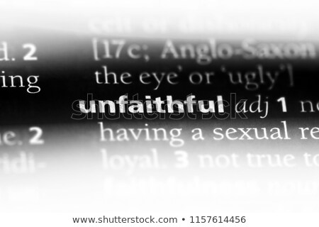 Foto stock: Unfaithful Concept